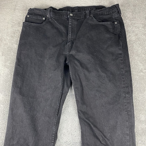 Levis 514‎ Straight Jeans Mens 42x30 Black High Rise - Picture 3 of 14